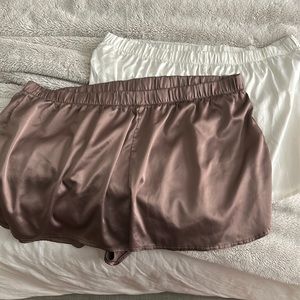Express satin PJ shorts